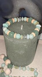 Edelstenen armband kerst cadeau, Bijoux, Sacs & Beauté, Bracelets, Enlèvement ou Envoi, Neuf, Bois, Avec pierre précieuse