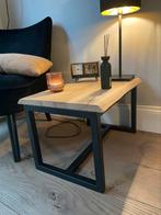 Bijzettafel eikenhout organische randen, Ophalen, Eikenhout, Nieuw, Minder dan 50 cm