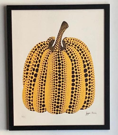 Lithographie Yayoi Kusma. Vendue encadrée, Antiek en Kunst, Kunst | Litho's en Zeefdrukken, Ophalen of Verzenden