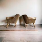 Ensemble de 2 fauteuils vintage/chaises de cocktail/siège mo, Antiquités & Art, Antiquités | Meubles | Chaises & Canapés, Enlèvement ou Envoi
