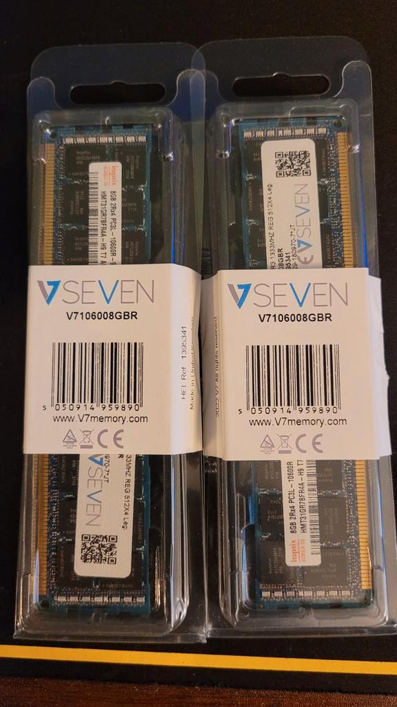 16GB (2x8GB) DDR3 ECC (Nieuw), Computers en Software, RAM geheugen, Nieuw, Desktop, 8 GB, DDR3, Ophalen of Verzenden