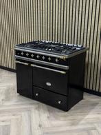 Luxe Lacanche Fornuis Zwart Gas + Messing + Warmhoudkast, Ophalen of Verzenden, Grill, Gas