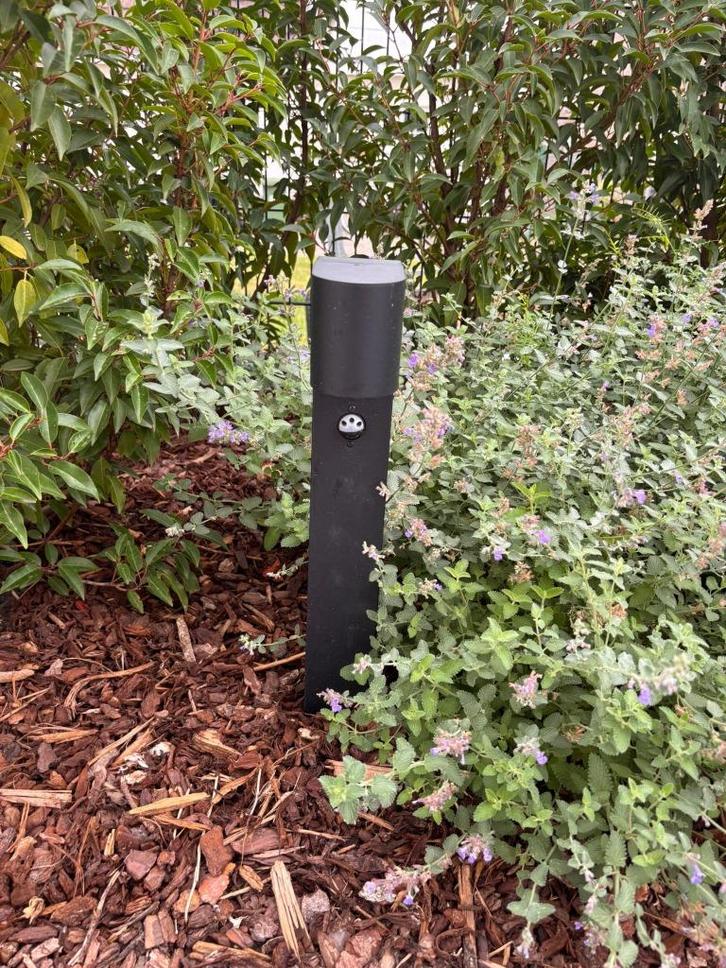 sokkellamp met sensor, Tuin en Terras, Buitenverlichting, Nieuw, Staande lamp, Aluminium, Minder dan 50 watt, Netvoeding, Bewegingssensor