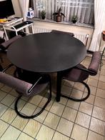 Keukentafel met stoelen - Rond, Ophalen, Overige materialen, Gebruikt, Rond