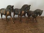 3 jolis chevaux en Bronze :  Thaïlande ?, Antiquités & Art, Enlèvement ou Envoi