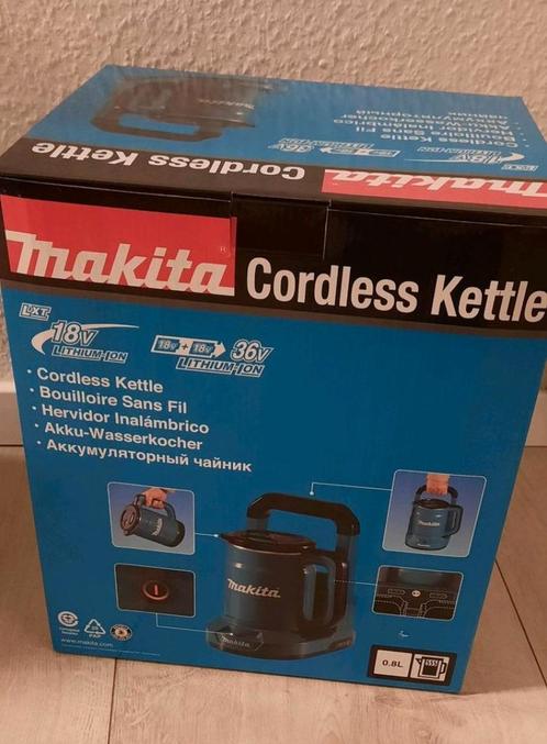 Makita DKT360Z draadloze waterkoker, Elektronische apparatuur, Waterkokers, Nieuw, Minder dan 1 liter, Draadloos, Ophalen of Verzenden