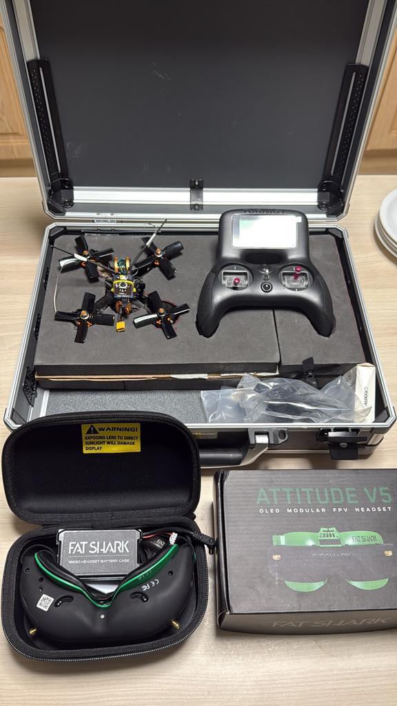 Complete FPV set Race Drone Tyro 79 met Fatshark, Audio, Tv en Foto, Drones, Gebruikt, Racedrone, Standaardkwaliteit, Overige merken