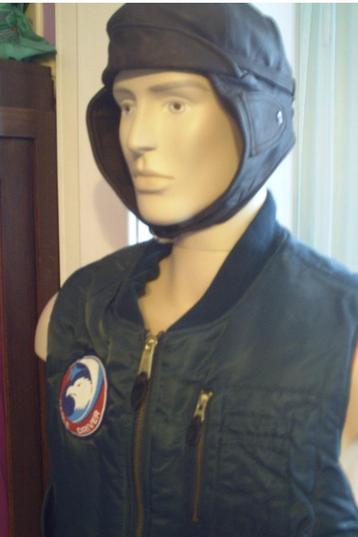 Veste aviateur sans manches, Enlèvement ou Envoi, Comme neuf, Taille 48/50 (M), Vert