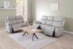 Nieuw st salon 3ERER + 2ERER 100% leder 1950 euro., Ophalen, Nieuw, Leer