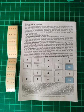 30 Smeg zegels stickers Delhaize spaaractie GRATIS VERZENDEN beschikbaar voor biedingen