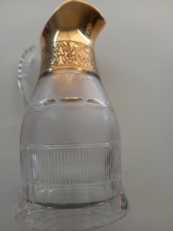 Mosen crystal waterkan 1500ml gold-plated met 24K goud beschikbaar voor biedingen