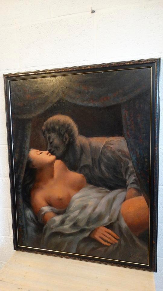 Lode Sebregts 1906-2002 " le Revenant de Baudelaire", Antiek en Kunst, Kunst | Schilderijen | Klassiek, Ophalen