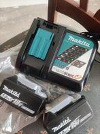 2 x Makita batterijen 18V 5Ah en oplader. Nieuw en origineel, Ophalen of Verzenden, Nieuw