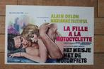 filmaffiche Alain Delon The Girl On A Motorcycle filmposter, Enlèvement ou Envoi, Rectangulaire horizontal, A1 jusqu'à A3, Comme neuf