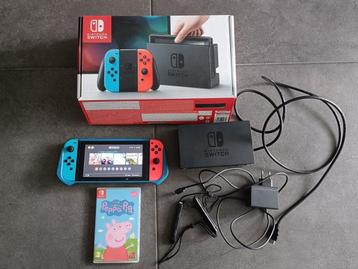 Nintendo Switch | Compleet met doos + Peppa Pig game beschikbaar voor biedingen