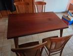 Tafel en 4 stoelen, Huis en Inrichting, Tafels | Eettafels, Ophalen, Gebruikt