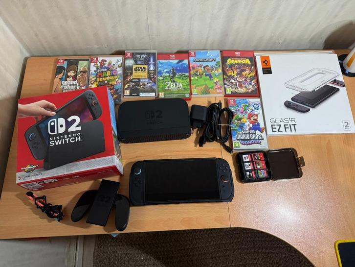 Nintendo Switch 2 – Uitstekende staat + extras, Games en Spelcomputers, Spelcomputers | Nintendo Switch, Zo goed als nieuw, Zonder controller