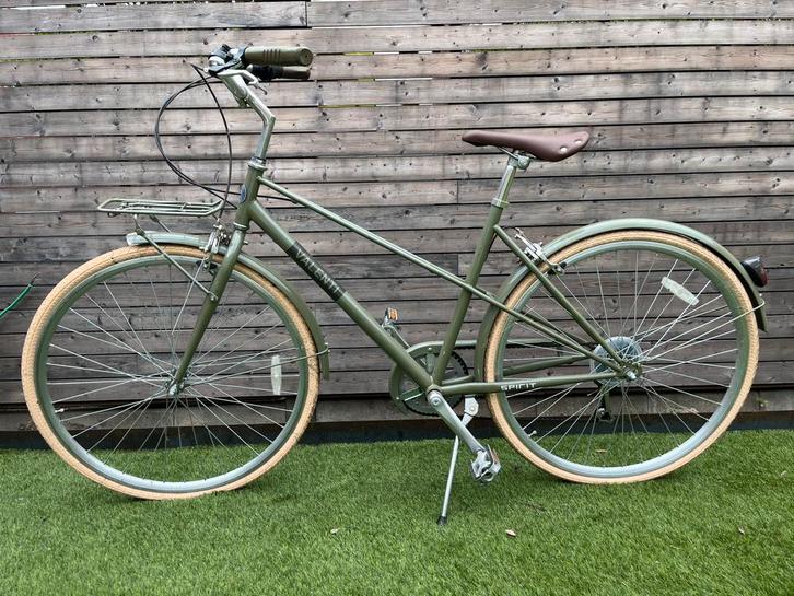 Spirit Valenti N3 damesfiets - olijfgroen, Fietsen en Brommers, Fietsen | Dames | Damesfietsen, Zo goed als nieuw, Ophalen