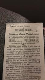 Zuster Maria Louise 1888-1947, Verzamelen, Bidprentjes en Rouwkaarten, Verzenden, Bidprentje