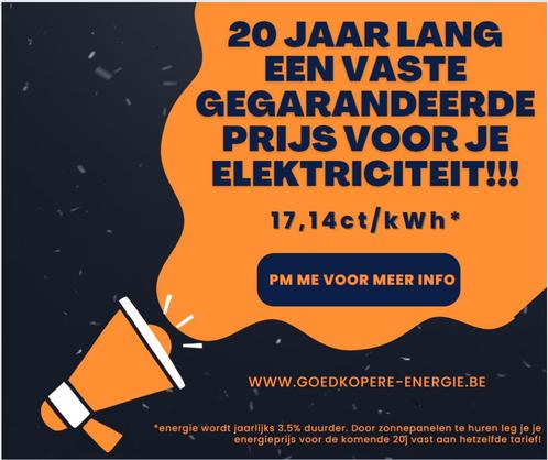 20j lang vaste prijs voor je elektriciteit, Huis en Inrichting, Lampen | Overige, Nieuw, Verzenden