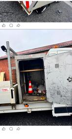 Koffer met aluminium zijkant die open kan + opbergbakje, Ophalen, Zo goed als nieuw