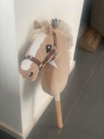 Brave fjord hobbyhorse stokpaard met halster en stok. Sale.