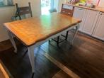 Table marquetée, Huis en Inrichting, Tafels | Eettafels, Ophalen, Gebruikt, 50 tot 100 cm, Vijf personen of meer