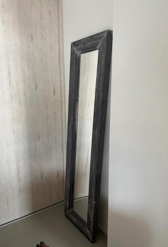 Passpiegel slaapkamer spiegel industrieel landelijk vintage, Huis en Inrichting, Woonaccessoires | Spiegels, Zo goed als nieuw