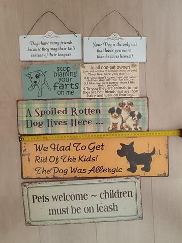 Wanddecoratie spreuken hond beschikbaar voor biedingen