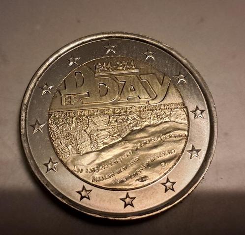 2 euromunt D-Day, Timbres & Monnaies, Monnaies | Europe | Monnaies euro, Monnaie en vrac, 2 euros, France, Enlèvement ou Envoi