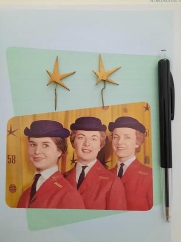 1958 expo 58 wereldexpositie Brussel pin ster hostess beschikbaar voor biedingen