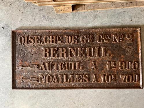 Antieke wegwijzer ijzer uit de 19e eeuw, Antiek en Kunst, Curiosa en Brocante, Ophalen