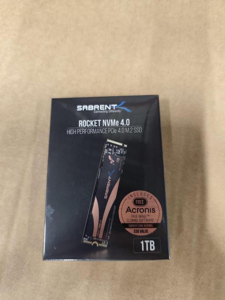 Sabrent Rocket NVMe 4.0 M.2 SSD – High Performance PCIe 4.0, Computers en Software, Harde schijven, Nieuw, Laptop, SSD, Ophalen