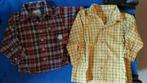 geruite hemden maat 74, Kinderen en Baby's, Babykleding | Maat 74, Gebruikt, Ophalen of Verzenden, Overhemdje of Bloesje, ANDERE