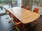 Stokke tafel + 6 stoelen (Actulum), Huis en Inrichting, Complete eetkamers, Ophalen, Gebruikt, 4 tot 6 stoelen