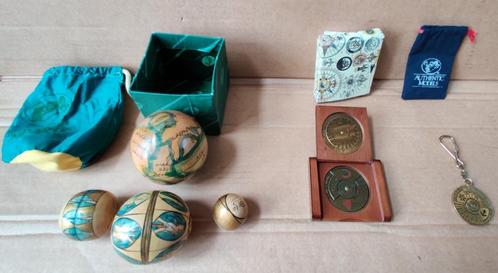 Wetenschappelijke instrumenten wereldbol, eeuwige kalenders, Antiek en Kunst, Curiosa en Brocante, Ophalen of Verzenden