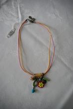 kleurrijke nieuwe halsketting A.M.L. Bijoux, Ophalen of Verzenden, Nieuw, Roze, Verstelbaar