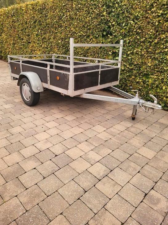 Zo goed als nieuwe remork 200cm x 130cm, Auto diversen, Aanhangers en Bagagewagens, Zo goed als nieuw, Ophalen