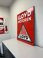 LLOYD MOTOREN emaille reclamebord, Antiek en Kunst, Antiek | Email, Ophalen of Verzenden