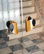 Retro vintage greep voor dubbele deur goud/zwart - set v 4st, Doe-het-zelf en Bouw, Ophalen, Buitendeur