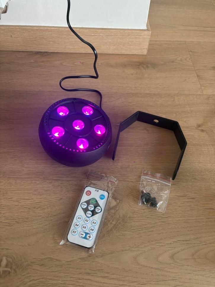 Led par 6x3 watt disco licht (meerdere beschikbaar), Muziek en Instrumenten, Licht en Laser, Nieuw, Licht, Ophalen