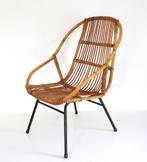 Rohe Noordwolde rattan chair, Vintage The Netherlands 1950's, Ophalen