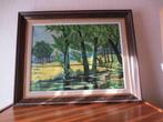 SCHILDERIJ LANDSCHAP OP DOEK, Antiek en Kunst, Ophalen