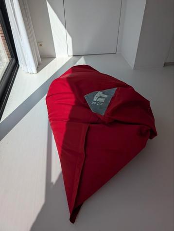 Zitzak Sit On It  rood, Enlèvement, Comme neuf, Rouge, Pouf