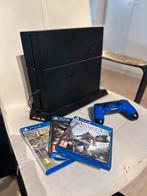 PS4 FAT 1000GB avec manette et jeux, Enlèvement ou Envoi, Avec 1 manette, Comme neuf, 1 TB