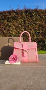 Delvaux Brillant MM Flamingo Toile de Crin, Handtassen en Accessoires, Tassen | Damestassen, Ophalen of Verzenden, Roze, Handtas