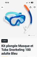 Kits plongées Masque ,palmes et Tuba Snorkeling Décathlon, Watersport en Boten, Duiken, Duikbril of Snorkel, Zo goed als nieuw