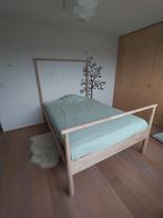 Gjöra Ikea bedframe / 140x200 cm excl. Lattenbodem, Bois, Enlèvement, Utilisé, 140 cm