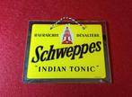 Vintage glas reclame bord 1962 Schweppes Indian Tonic, Verzamelen, Merken en Reclamevoorwerpen, Ophalen of Verzenden, Gebruikt