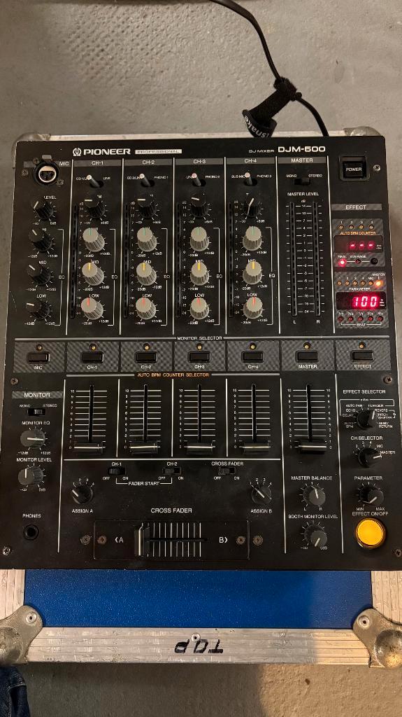Table de mixage Pioneer DJM-500, Muziek en Instrumenten, Mengpanelen, Gebruikt, Minder dan 5 kanalen, Microfooningang, Ophalen